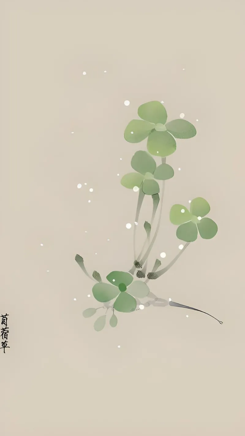 Cỏ 4 lá anime đơn giản