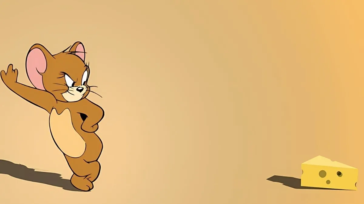 Mẫu phông nền mầm non đẹp chủ đề Tom và Jerry vui nhộn