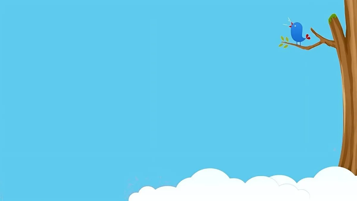 Hình nền Powerpoint xanh dương cảnh cây cối