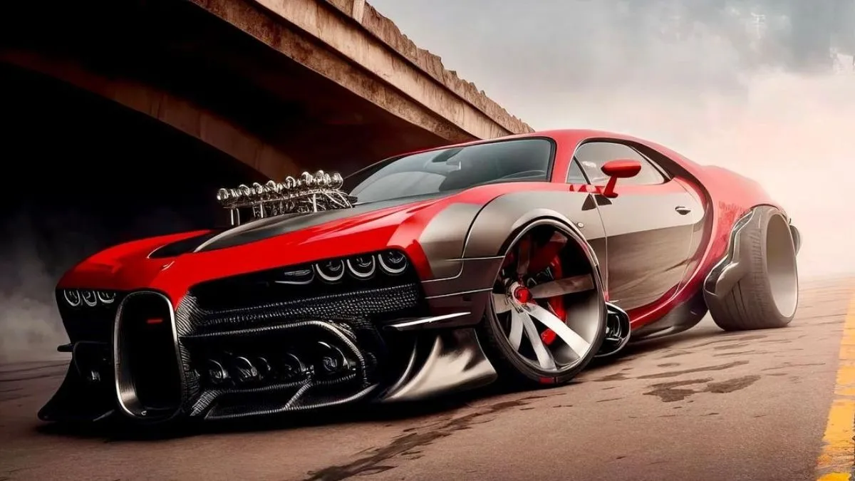 Hình nền siêu xe Bugatti trong đêm