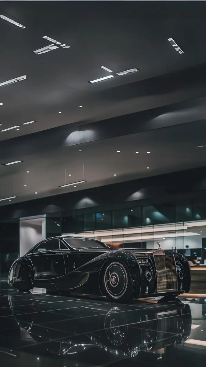 Hình nền Rolls-Royce dưới mưa