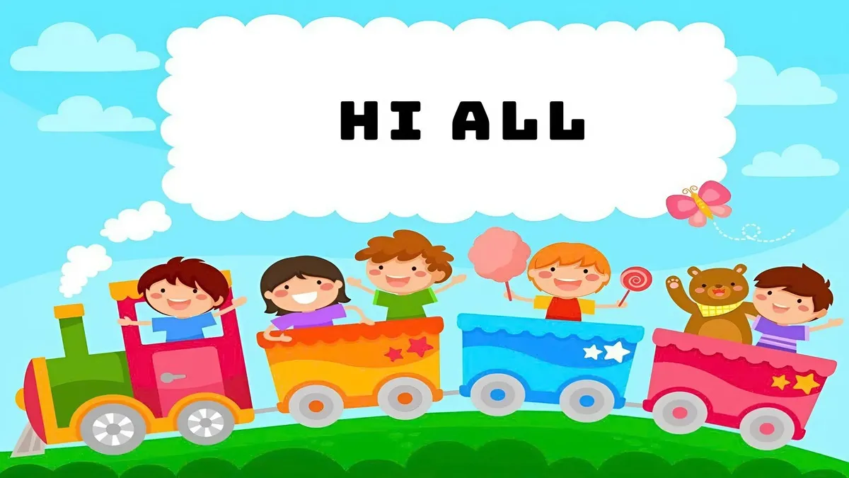 Hình nền Powerpoint intro thu hút với họa tiết cute