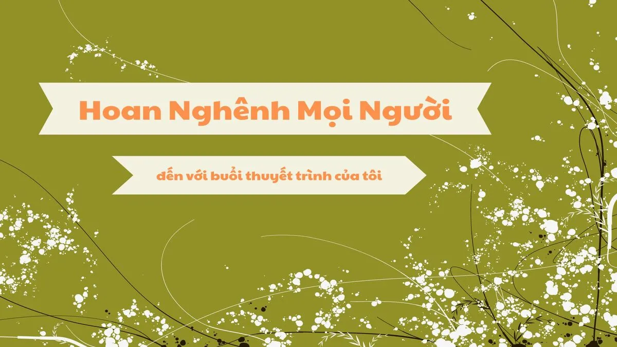 Background slide Powerpoint mở đầu ấn tượng với hình ảnh cây xanh