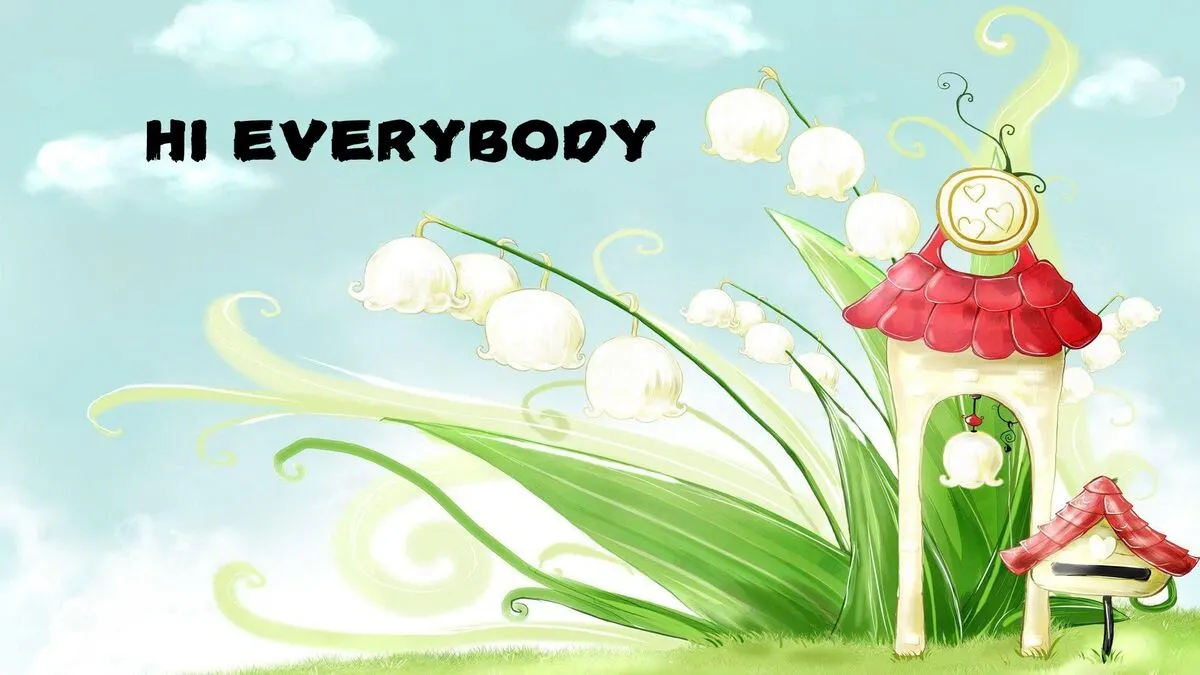 Mẫu background slide Powerpoint mở đầu với yếu tố hoạt hình ngộ nghĩnh