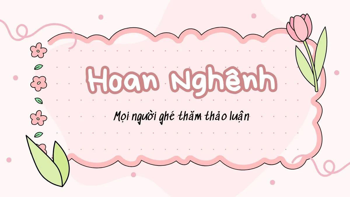 Hình nền Powerpoint mở đầu với họa tiết hoạt hình dễ thương