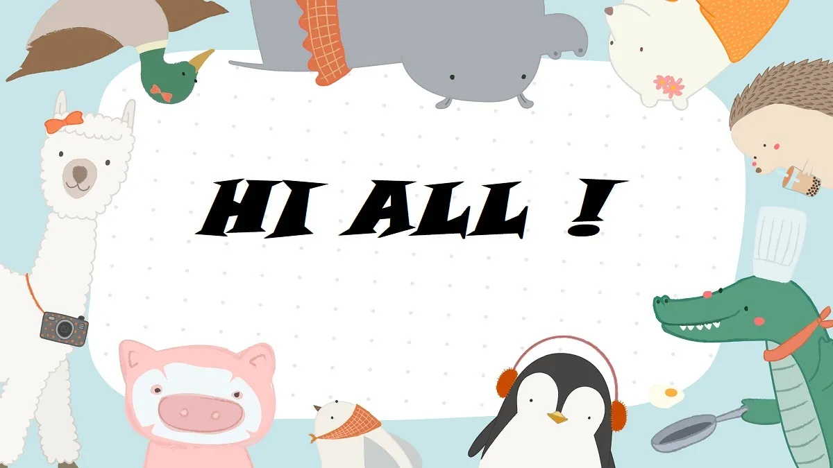 Hình nền slide Powerpoint intro động vật ấn tượng, thu hút