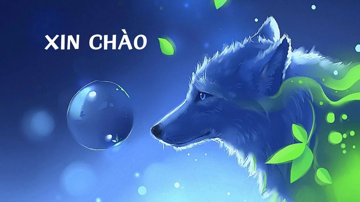 Hình nền Powerpoint mở đầu ấn tượng với hình ảnh động vật dễ thương