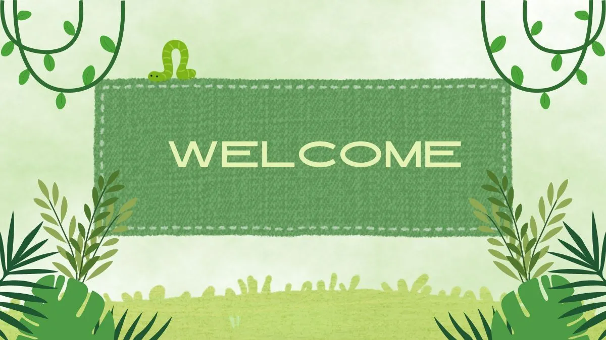 Ảnh nền slide welcome Powerpoint với thiết kế trừu tượng
