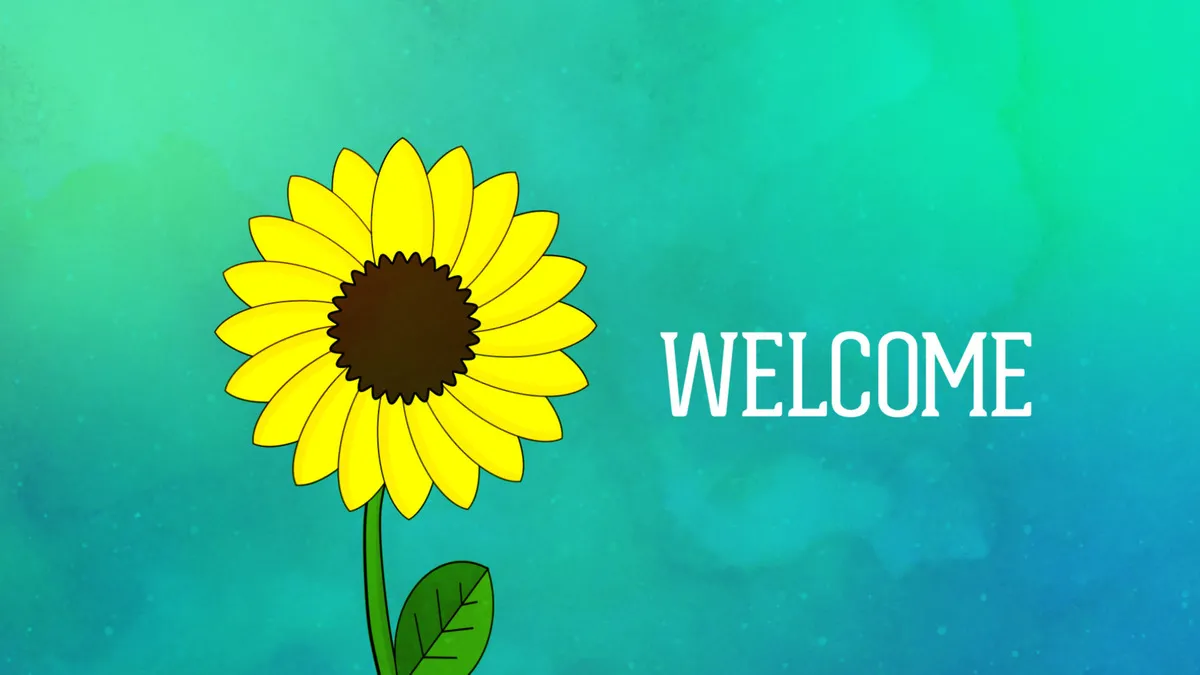 Hình nền slide welcome Powerpoint 4K với hiệu ứng màu sắc