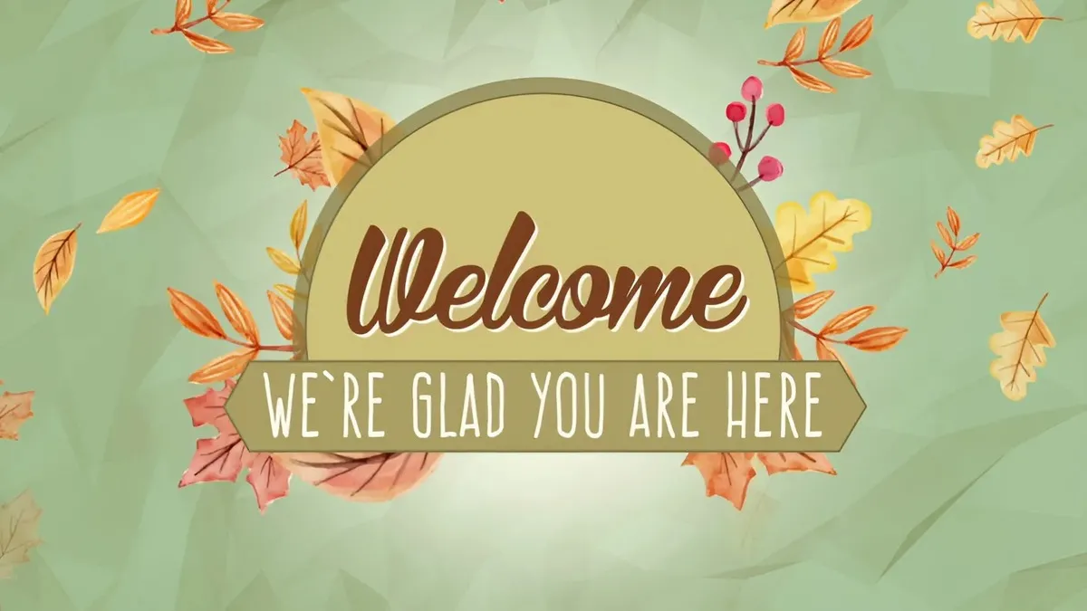 Tải hình nền slide welcome Powerpoint với font chữ hiện đại