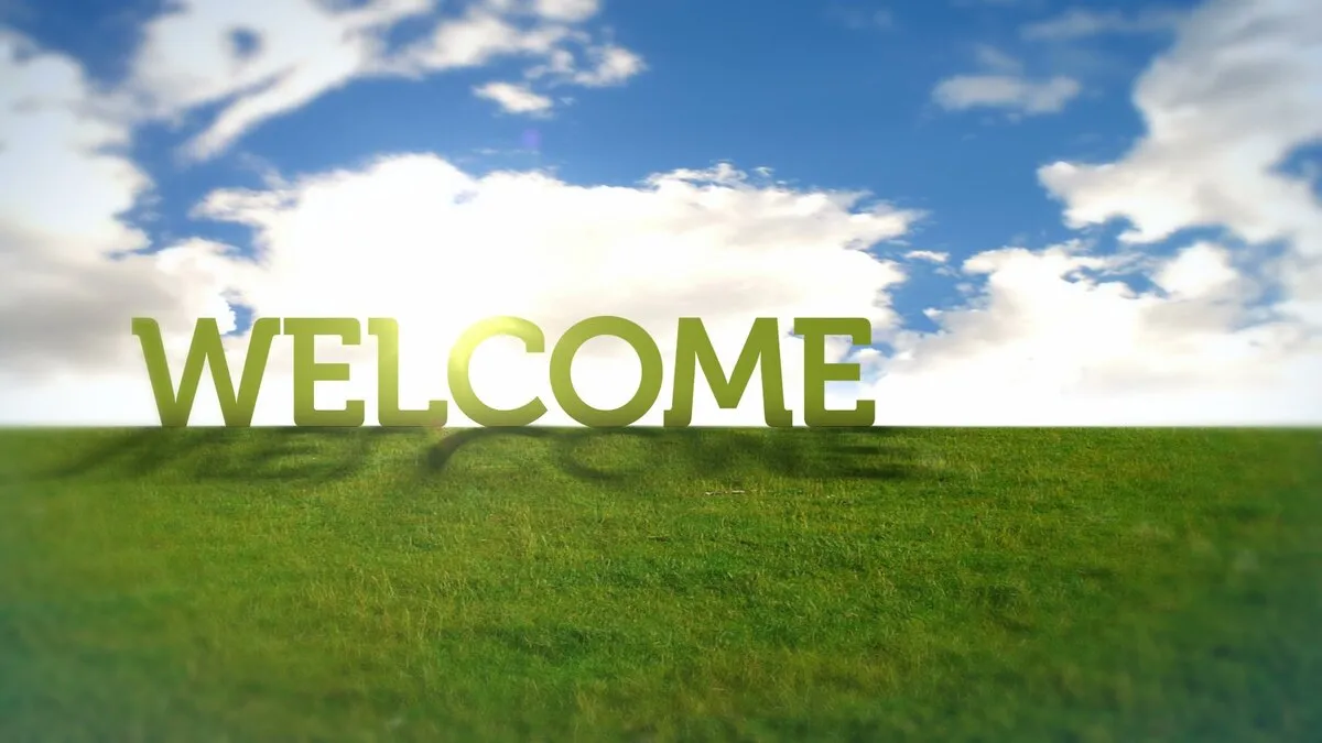 Tải hình nền slide welcome Powerpoint 4K đơn giản