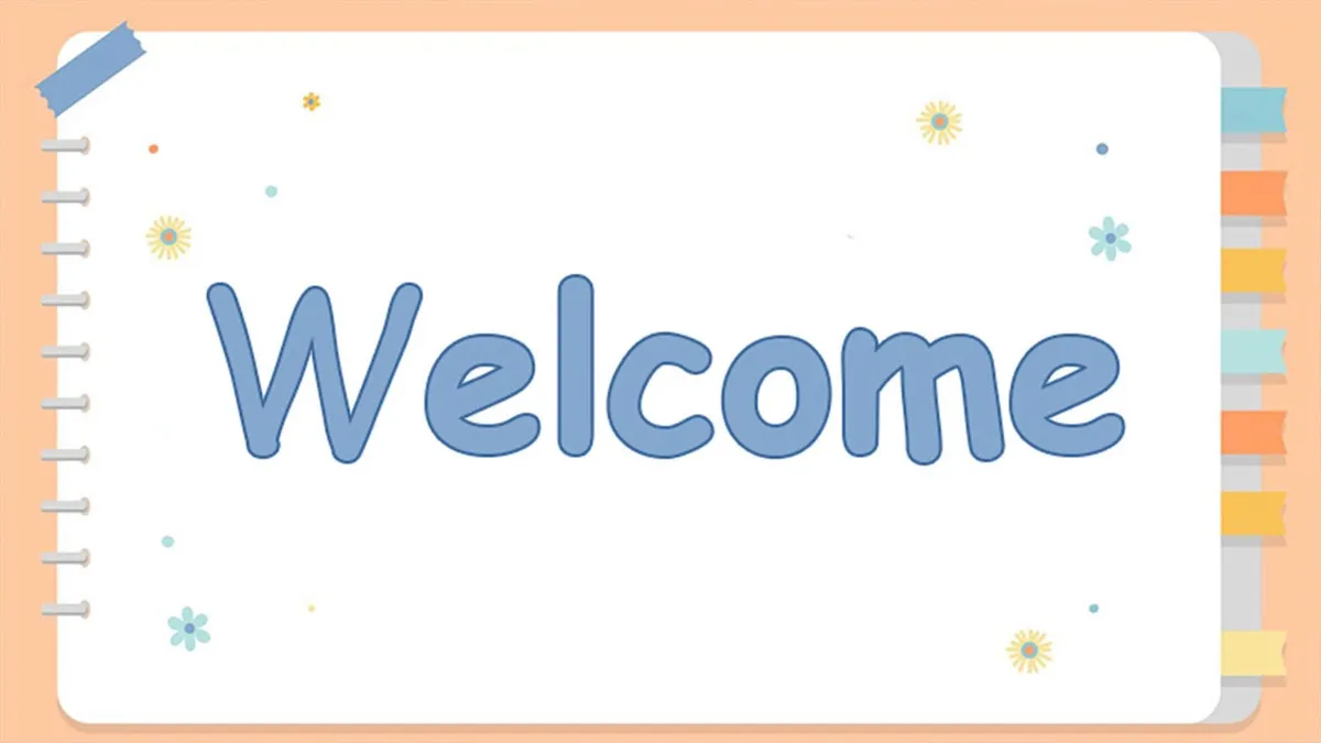 Mẫu ảnh welcome mở đầu đẹp, lôi cuốn cho Powerpoint