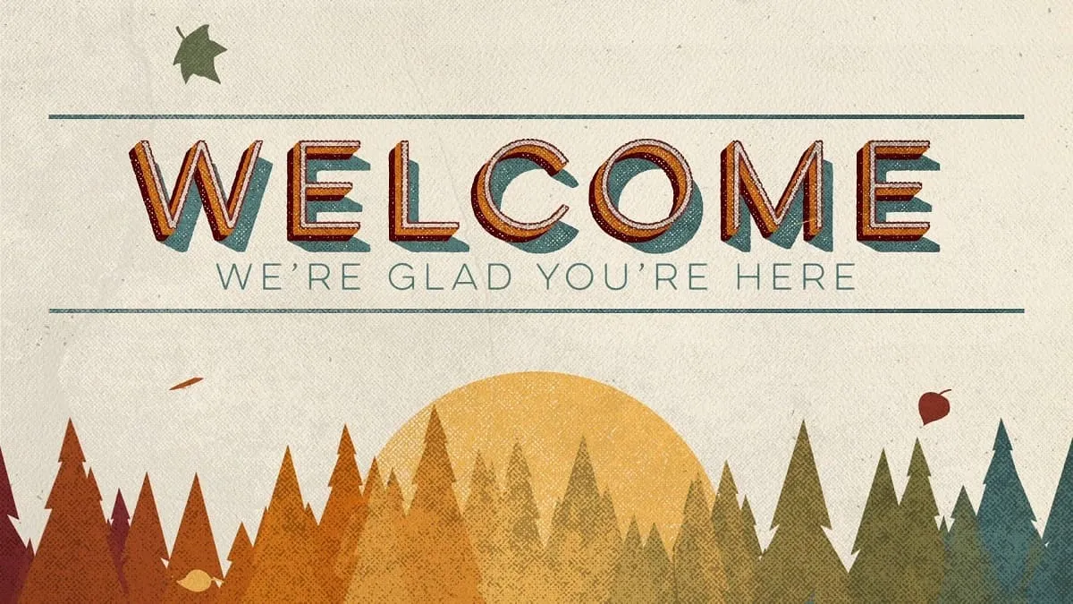 Hình nền welcome mở đầu Powerpoint với thiết kế tối giản