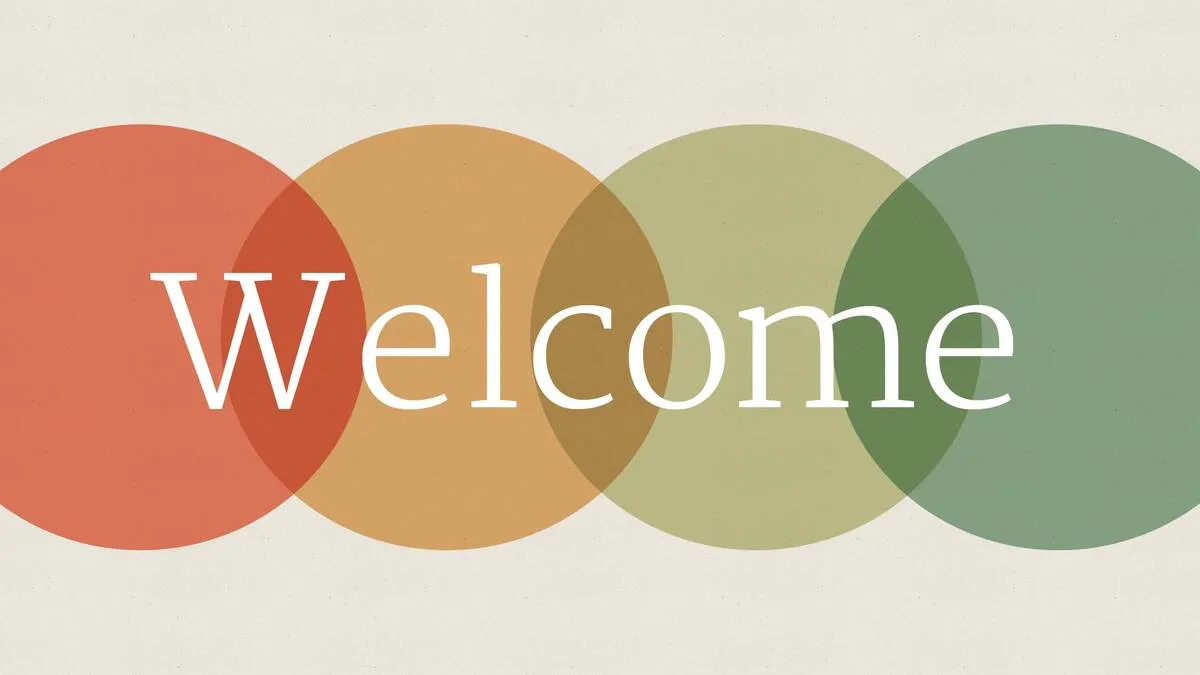 Hình nền slide welcome Powerpoint cute và thân thiện