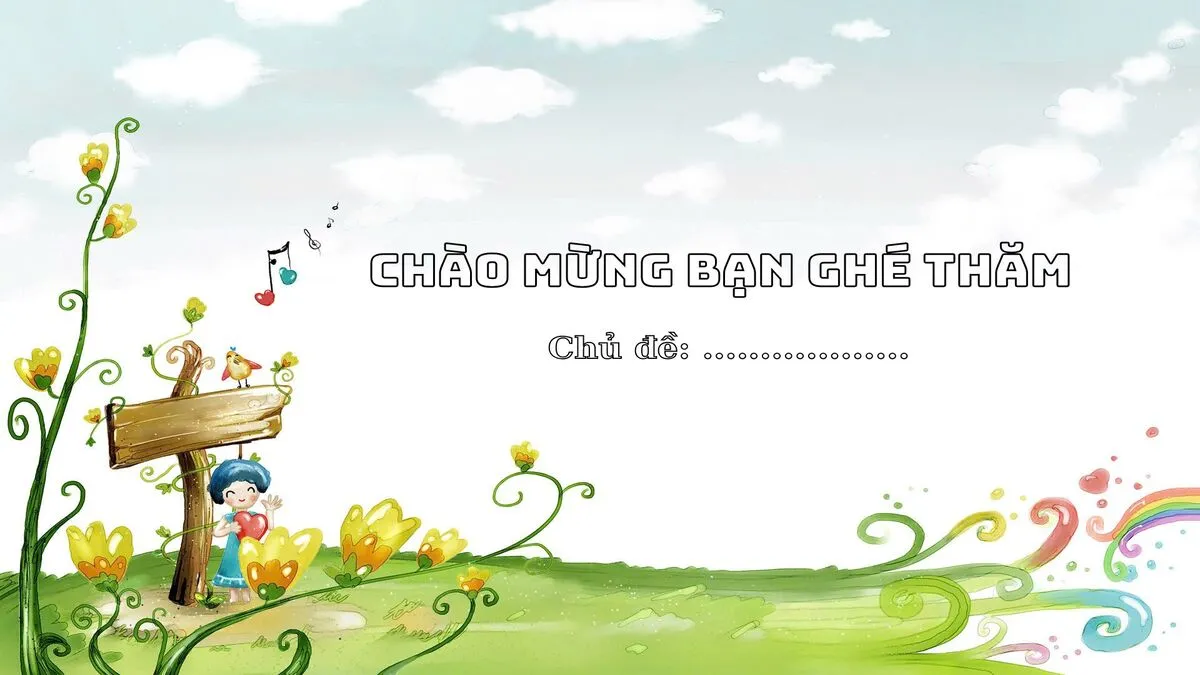 Tải hình nền slide Powerpoint mở đầu với đa dạng chủ đề cute