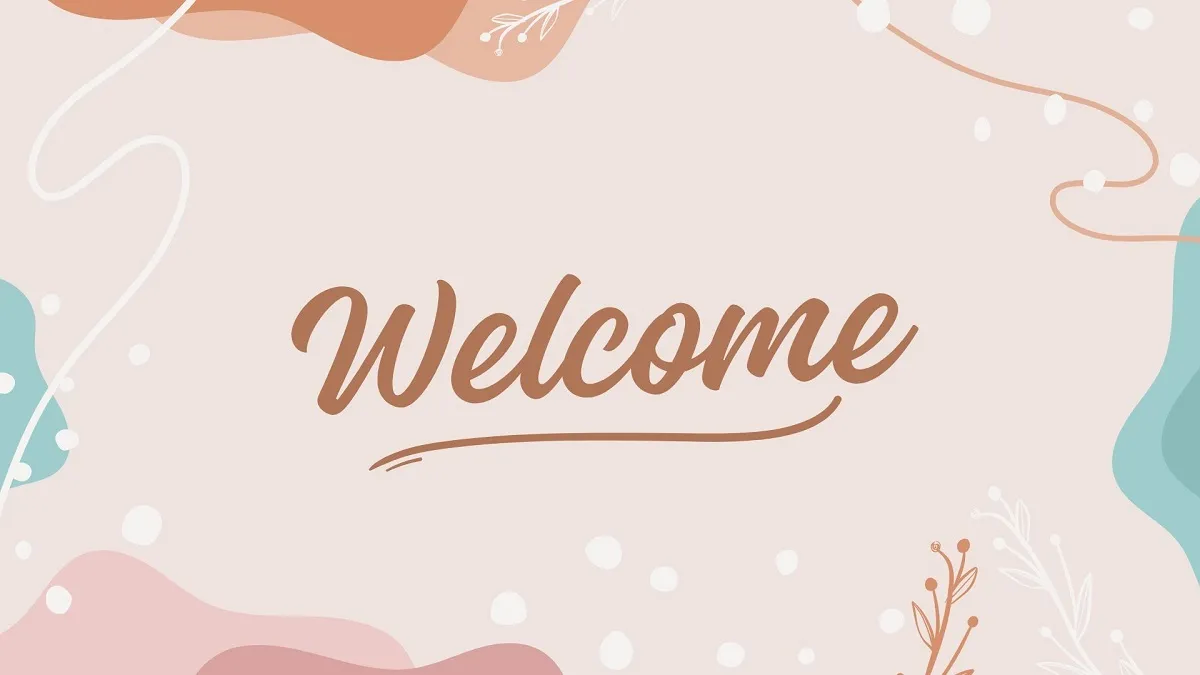 Hình nền slide welcome cho Powerpoint intro chuyên nghiệp