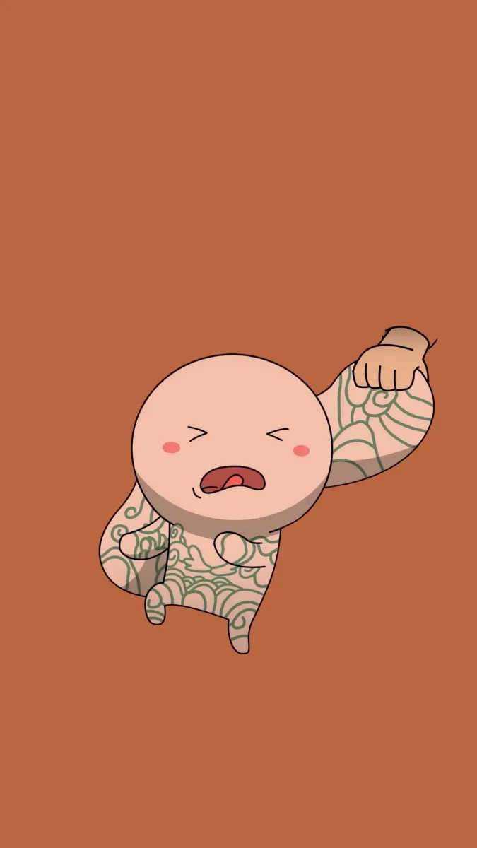 Thỏ Bảy Màu xăm mình vừa ngầu, vừa cute làm hình nền điện thoại
