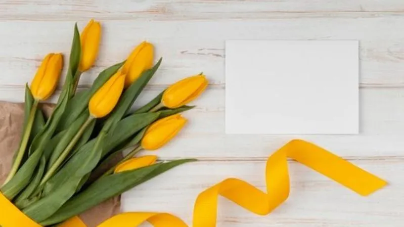 Hình nền hoa tulip chill trầm lắng cho máy tính