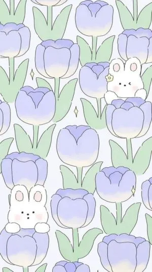 Hình nền hoa tulip xanh non