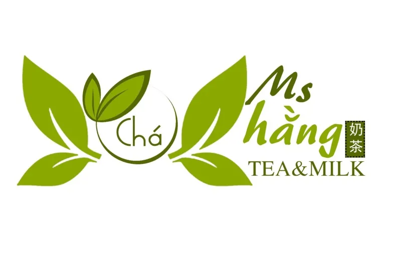 Mẫu logo ly trà sữa đẹp nhận diện độc đáo