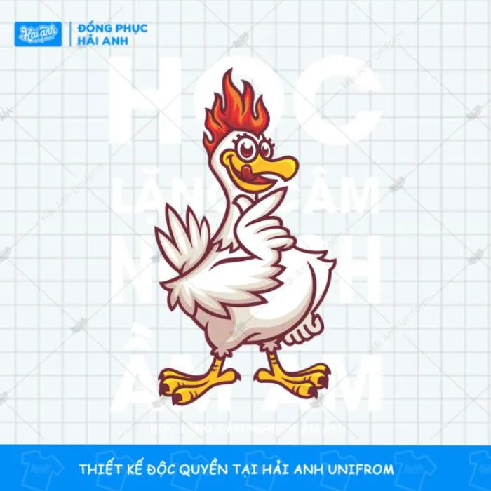 Ảnh nền gà con dễ thương với phong thái độc đáo