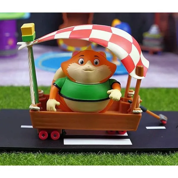 Xe đua của mèo hoạt hình Meatball màu cam