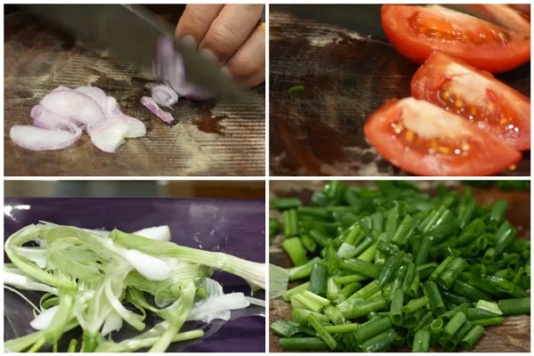 Sơ chế nguyên liệu đơn giản để nấu cá chép om dưa không chiên