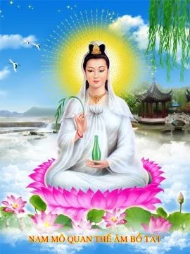 Hình Phật tổ với vầng hào quang rực rỡ, biểu tượng của sự giác ngộ