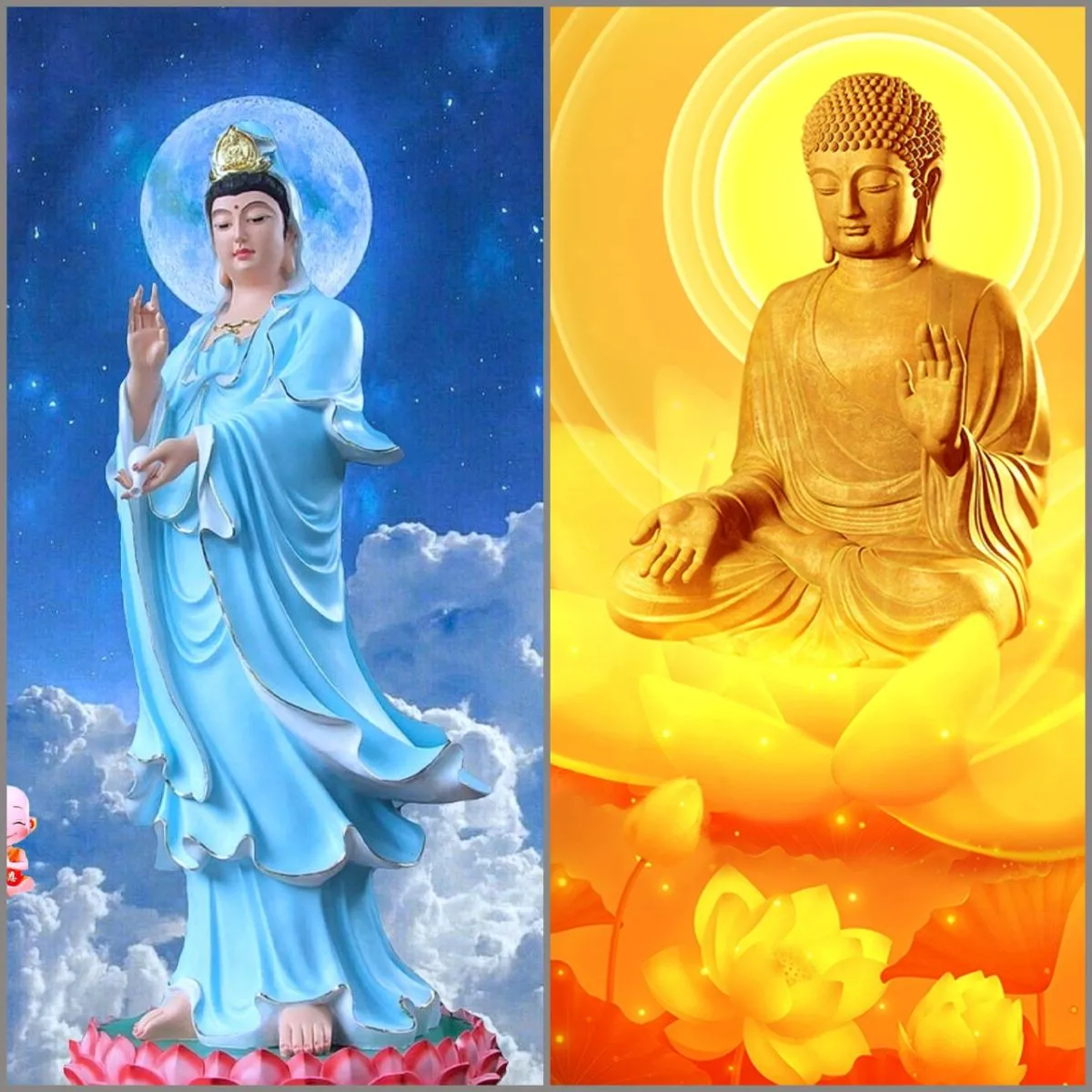 Bộ sưu tập ảnh Phật đẹp cho màn hình máy tính và điện thoại, mang ý nghĩa tâm linh sâu sắc