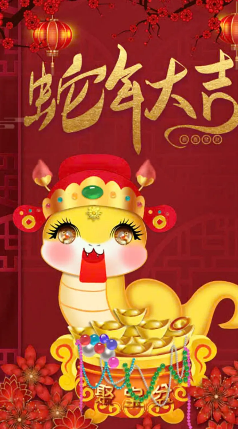 Chú rắn 3D đội mũ táo quân ngộ nghĩnh