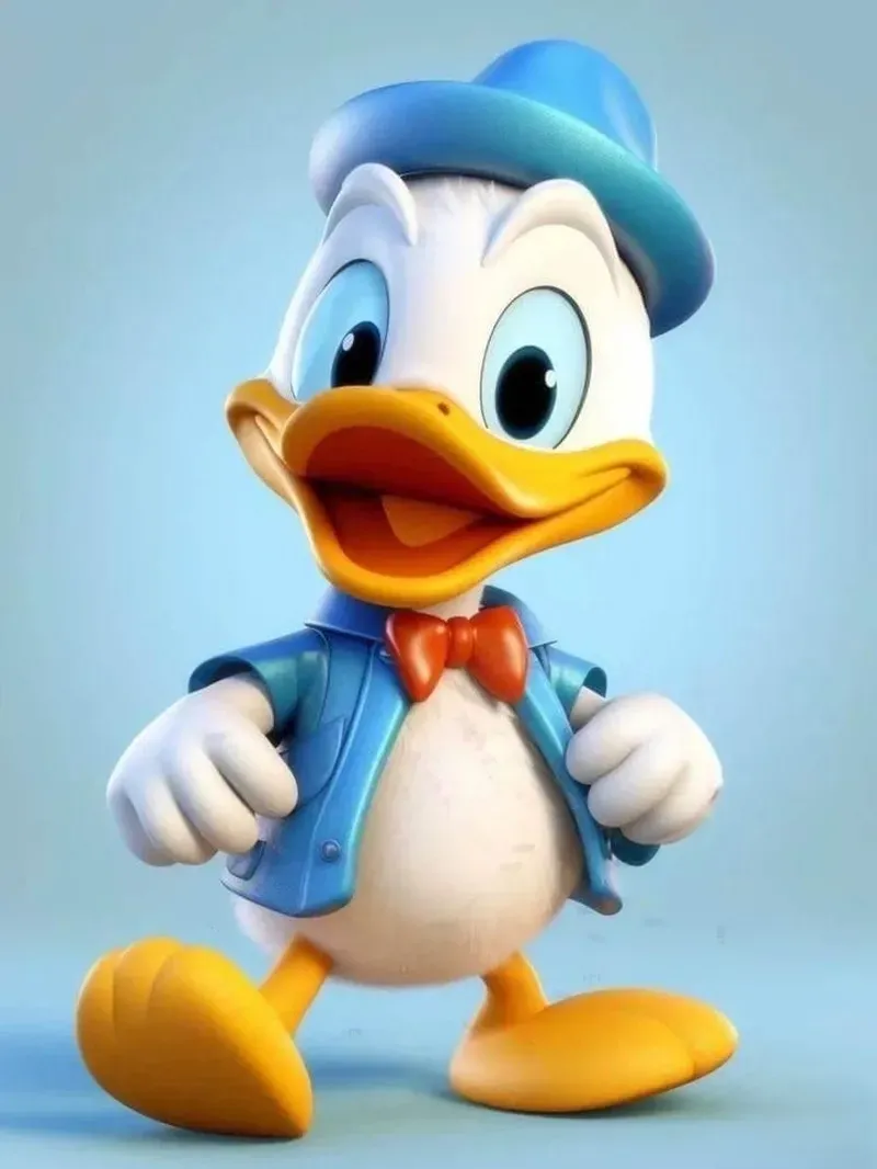 Meme Vịt Donald và Chuột Mickey thân thiết