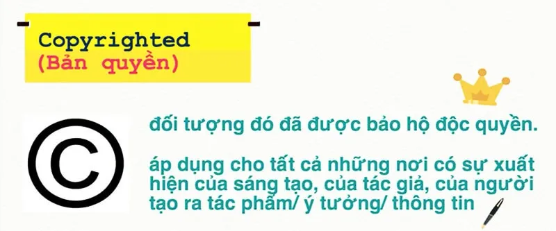 Biểu tượng bản quyền C tròn © cho tác phẩm sáng tạo