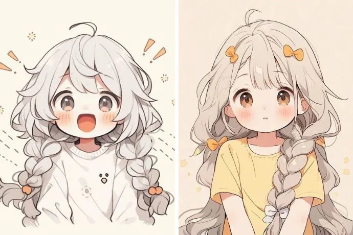 Mẫu tranh tô màu anime dễ thương với nhân vật nữ dịu dàng, phù hợp cho những ai yêu thích phong cách ngọt ngào và đáng yêu.