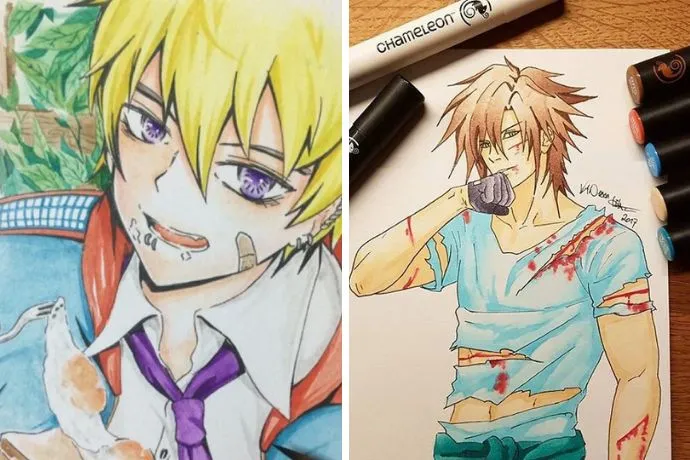 Tranh tô màu anime đẹp nhất với nhân vật nam mạnh mẽ, phong cách cuốn hút, là lựa chọn lý tưởng cho các fan nam và nữ.