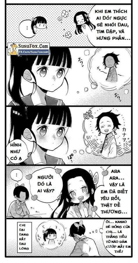 Meme đáng yêu của Tanjiro và Nezuko phiên bản chibi, thể hiện tình anh em trong Thanh Gươm Diệt Quỷ