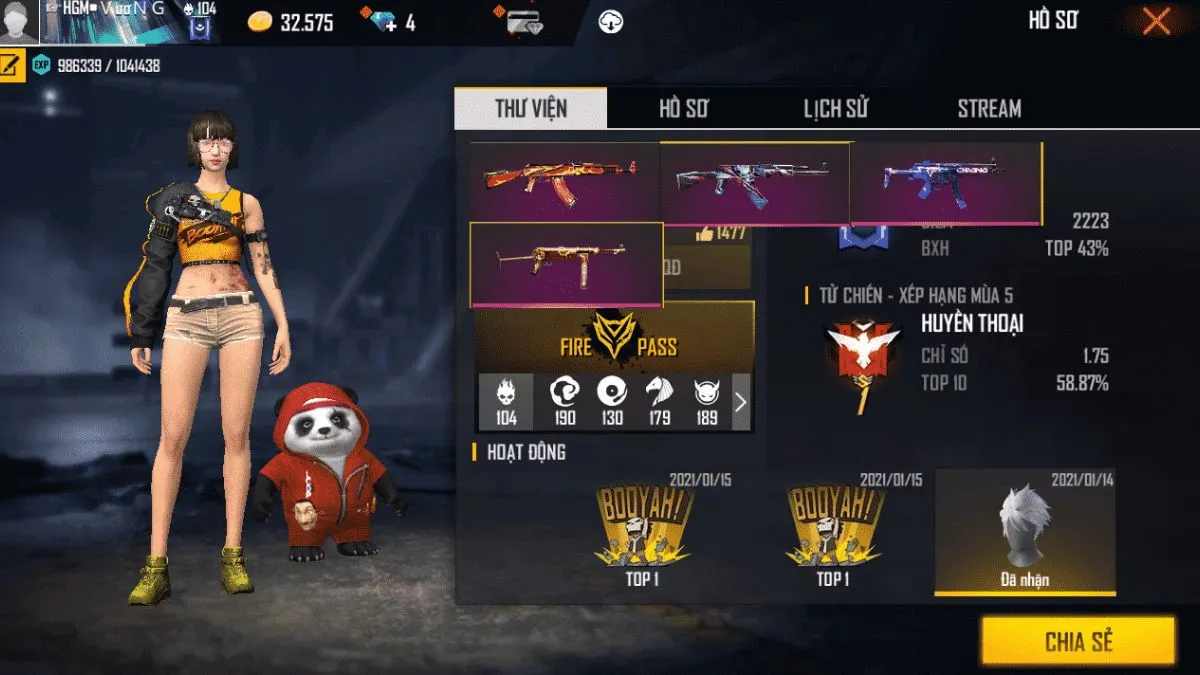 Acc Free Fire miễn phí được cộng đồng game thủ quan tâm