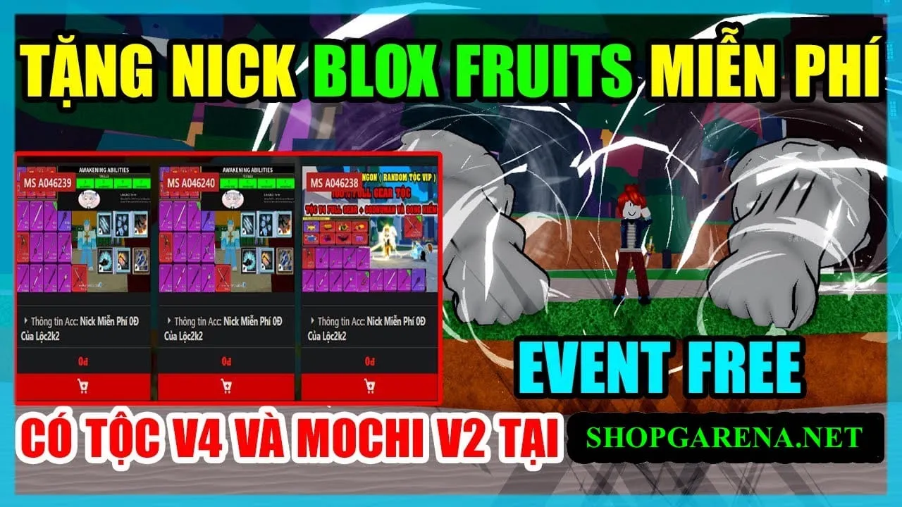 Hình ảnh một số tài khoản Roblox miễn phí được chia sẻ