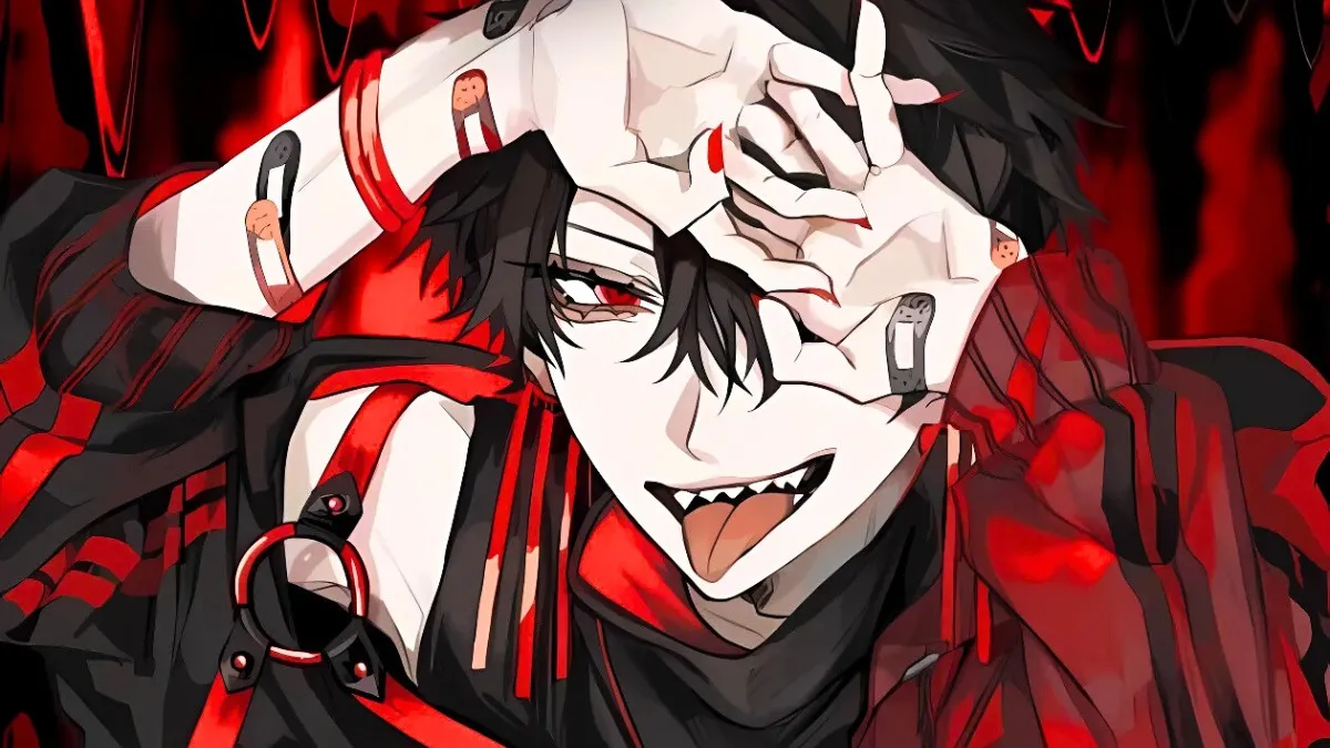Ảnh anime nam ngầu với kiếm và trang bị