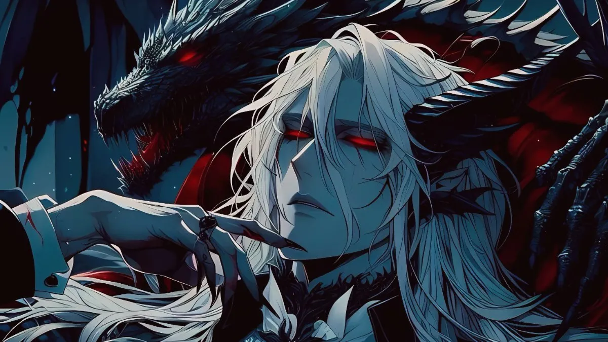 Anime nam ngầu lòi với trang phục đen