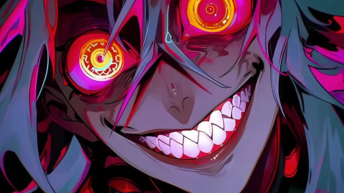 Nụ cười ma mị của nhân vật anime nam ngầu