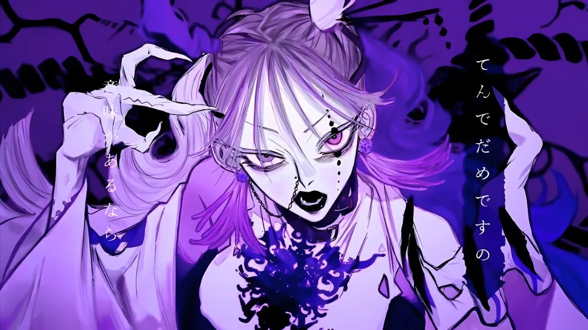 Ảnh anime nữ với nụ cười ma mị
