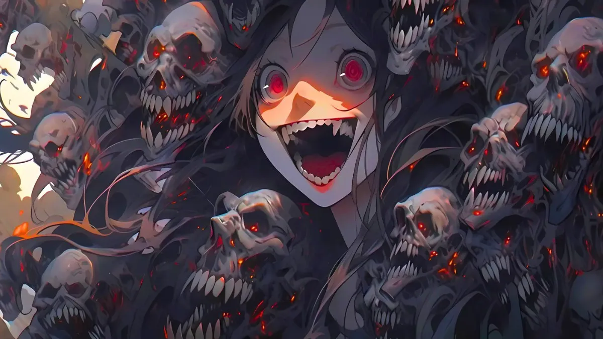 Hình ảnh anime nữ hắc ám, mạnh mẽ