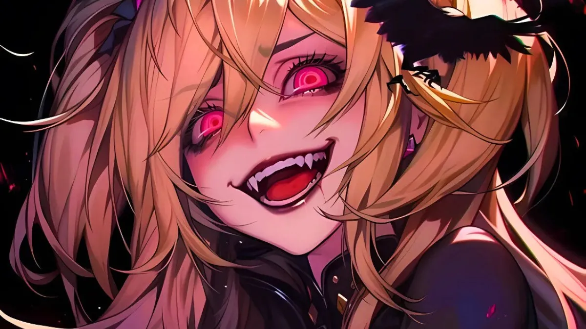 Ảnh anime nữ sắc sảo với trang sức