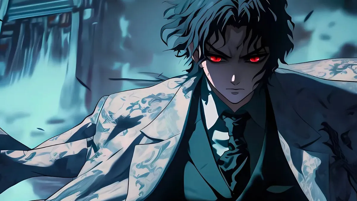 Hình anime nam ngầu lòi trong khung cảnh đêm