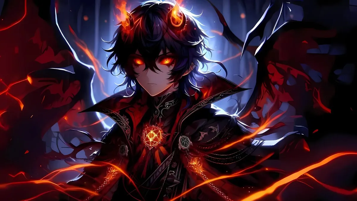 Hình ảnh anime nam ngầu lòi với ánh mắt uy lực