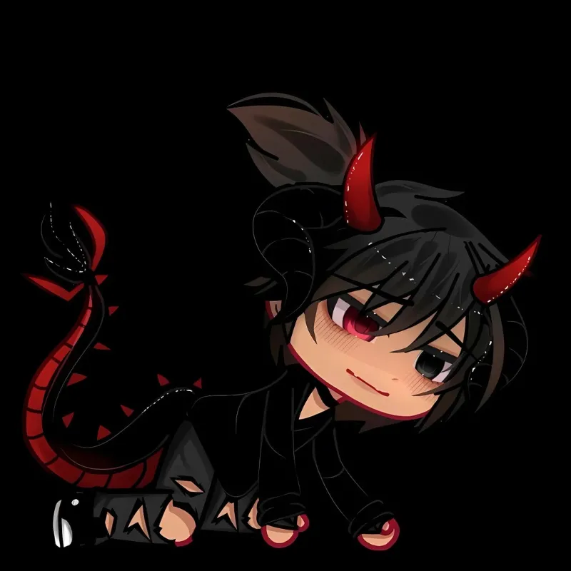 Anime chibi cute với nụ cười tinh nghịch