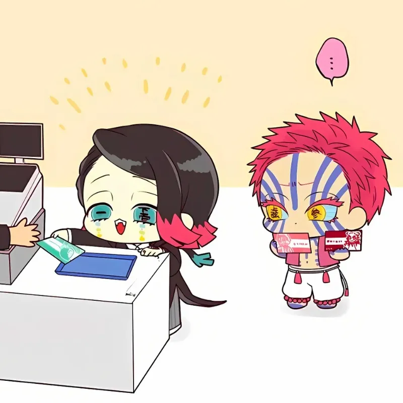 Anime chibi cute với trang phục mini
