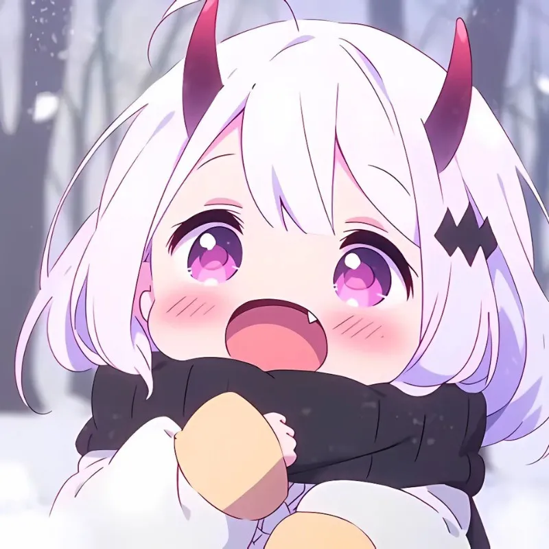 Ảnh anime chibi dễ thương với mái tóc xoăn