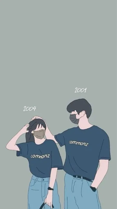 Hình cặp đôi Anime dễ thương và độc đáo cùng chú chó