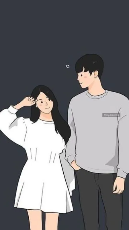Hình ảnh Anime đơn giản cho tình yêu couple